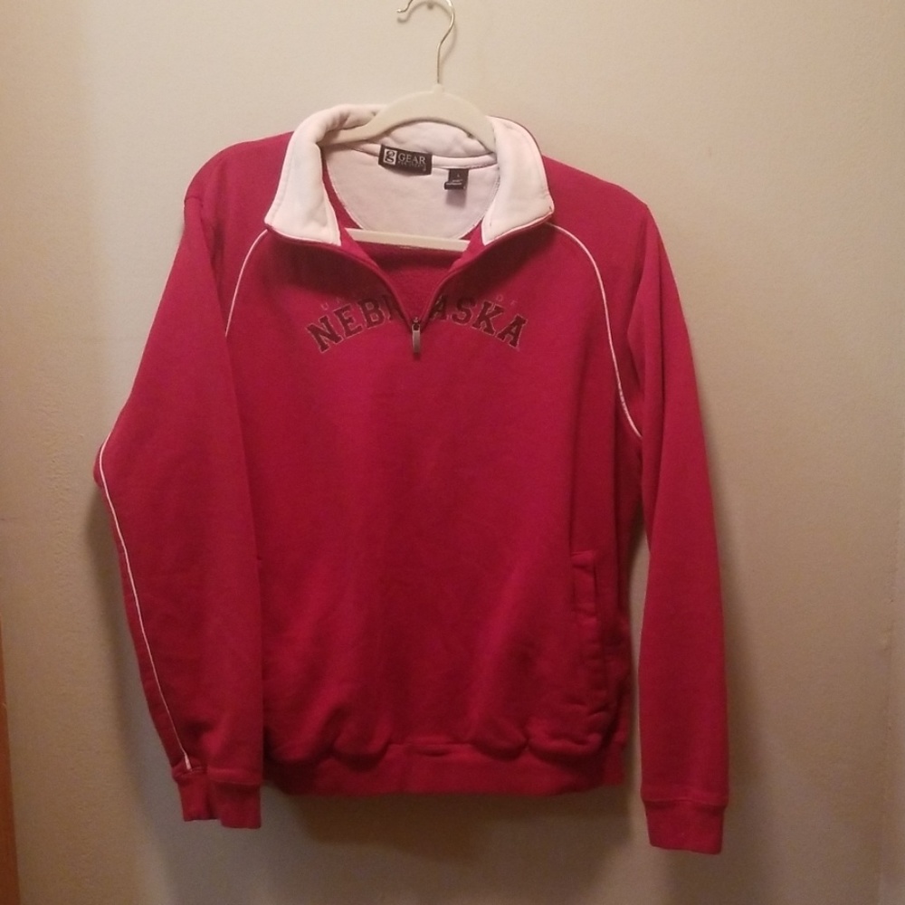VINTAGE Nebraska quarter zip